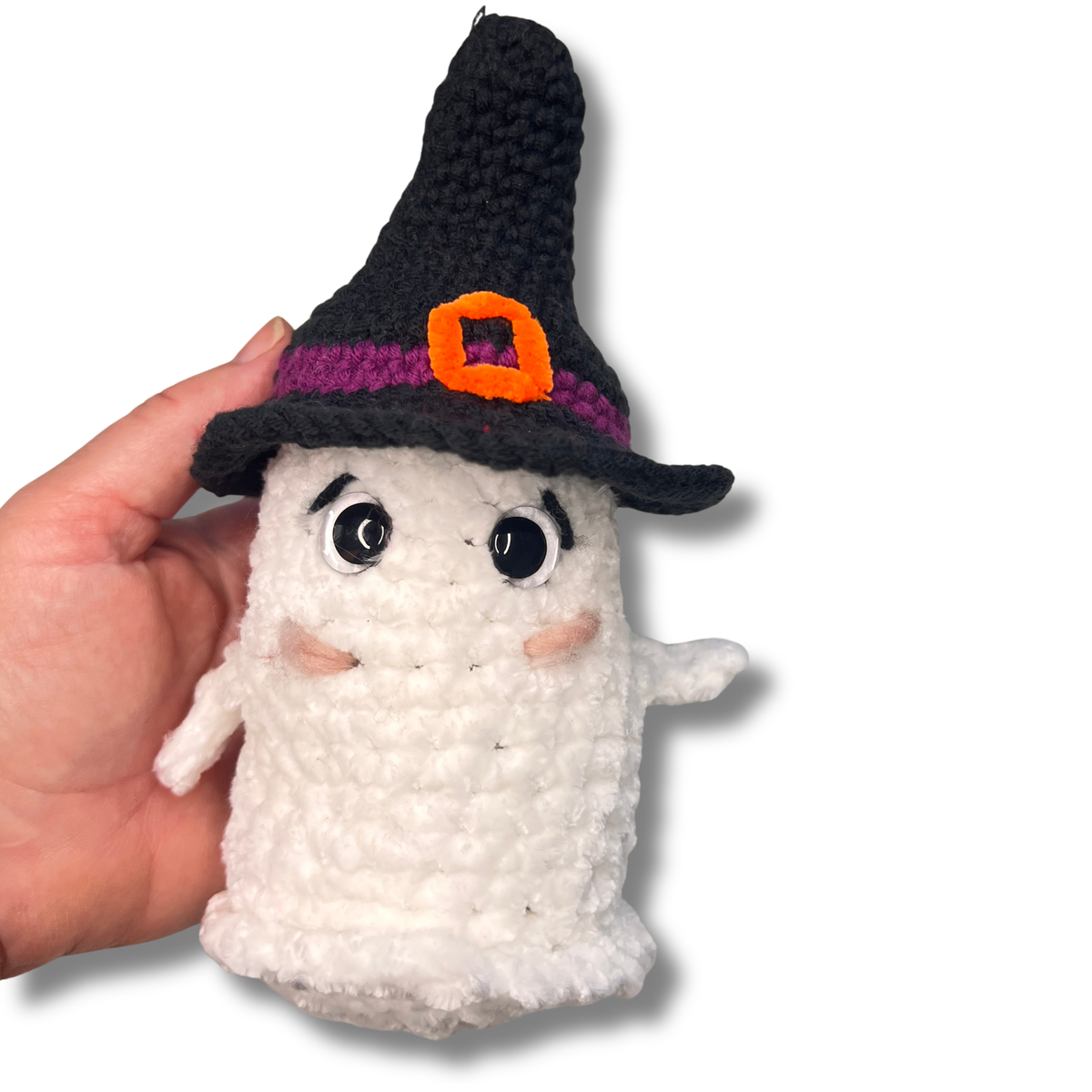 Crochet wonky witch hat for Bella Boo Ghost