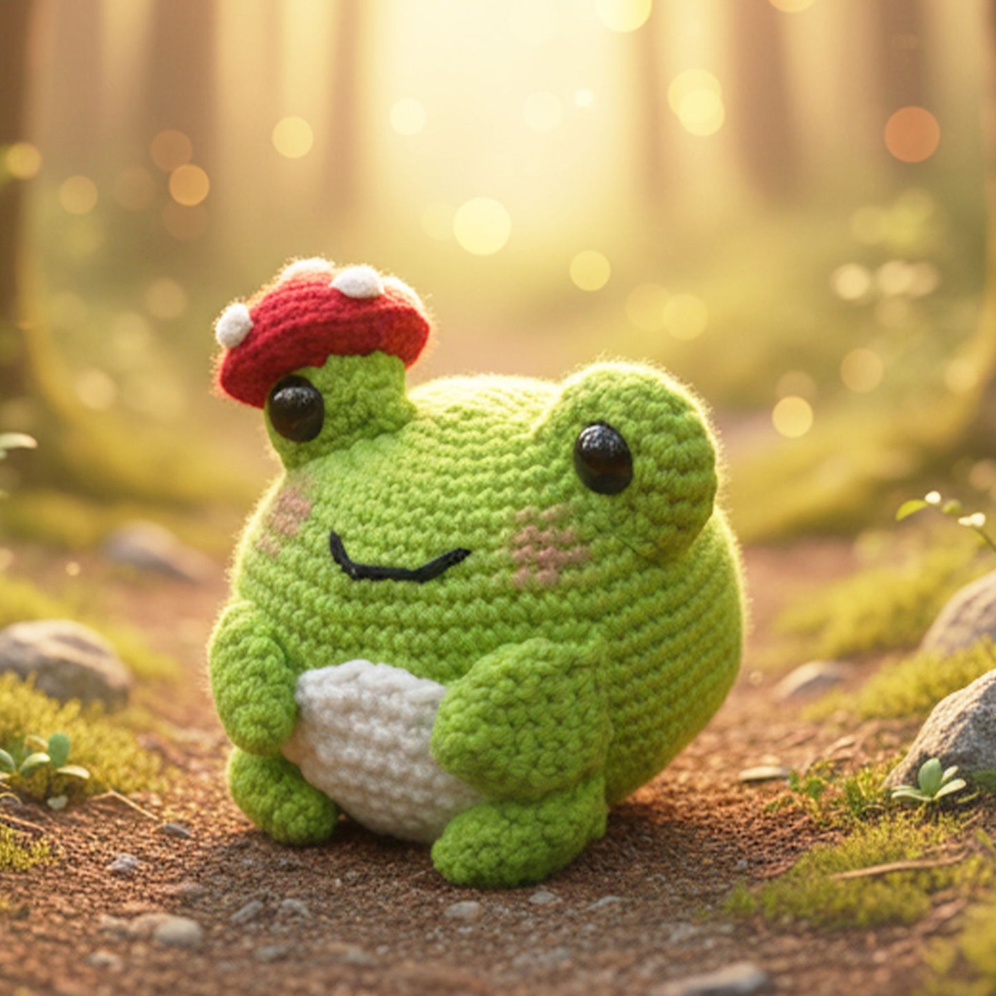 Mossy the Frog Crochet Pattern